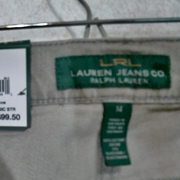 NWT Lauren Ralph Lauren Slimming Classic Straight Leg StretchJeans,Grey Sz14/32 - Picture 9 of 10